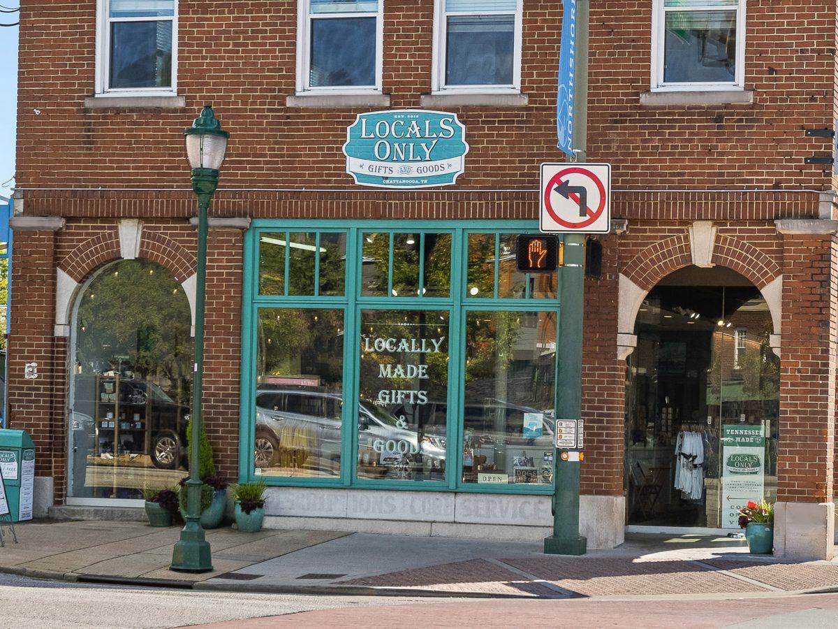 Locals Only Gifts and Goods storefront on Frazier Avenue